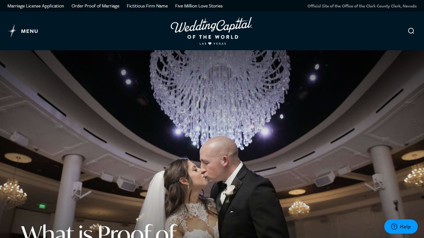 Proof of Marriage - County Clerk | Las Vegas Weddings